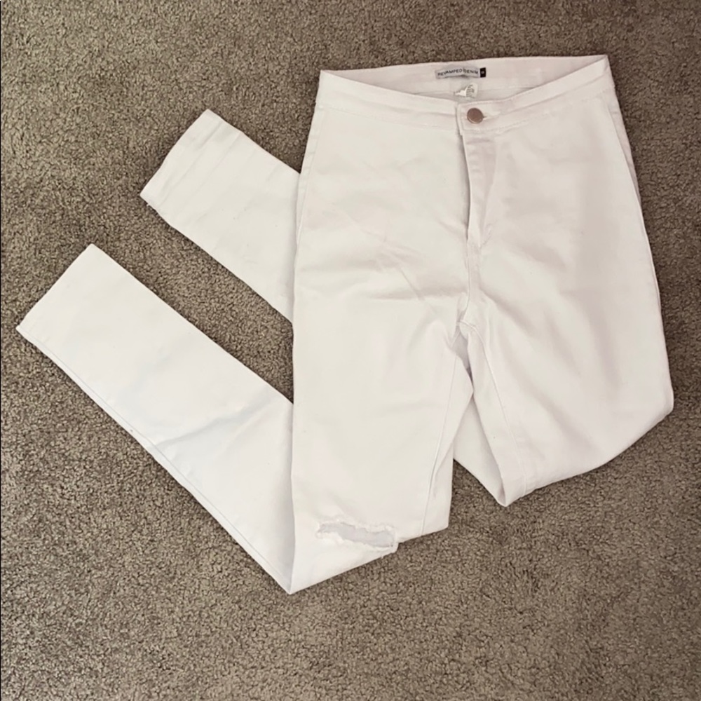 ⚡️2/$20⚡️REVAMPED white denim pants
